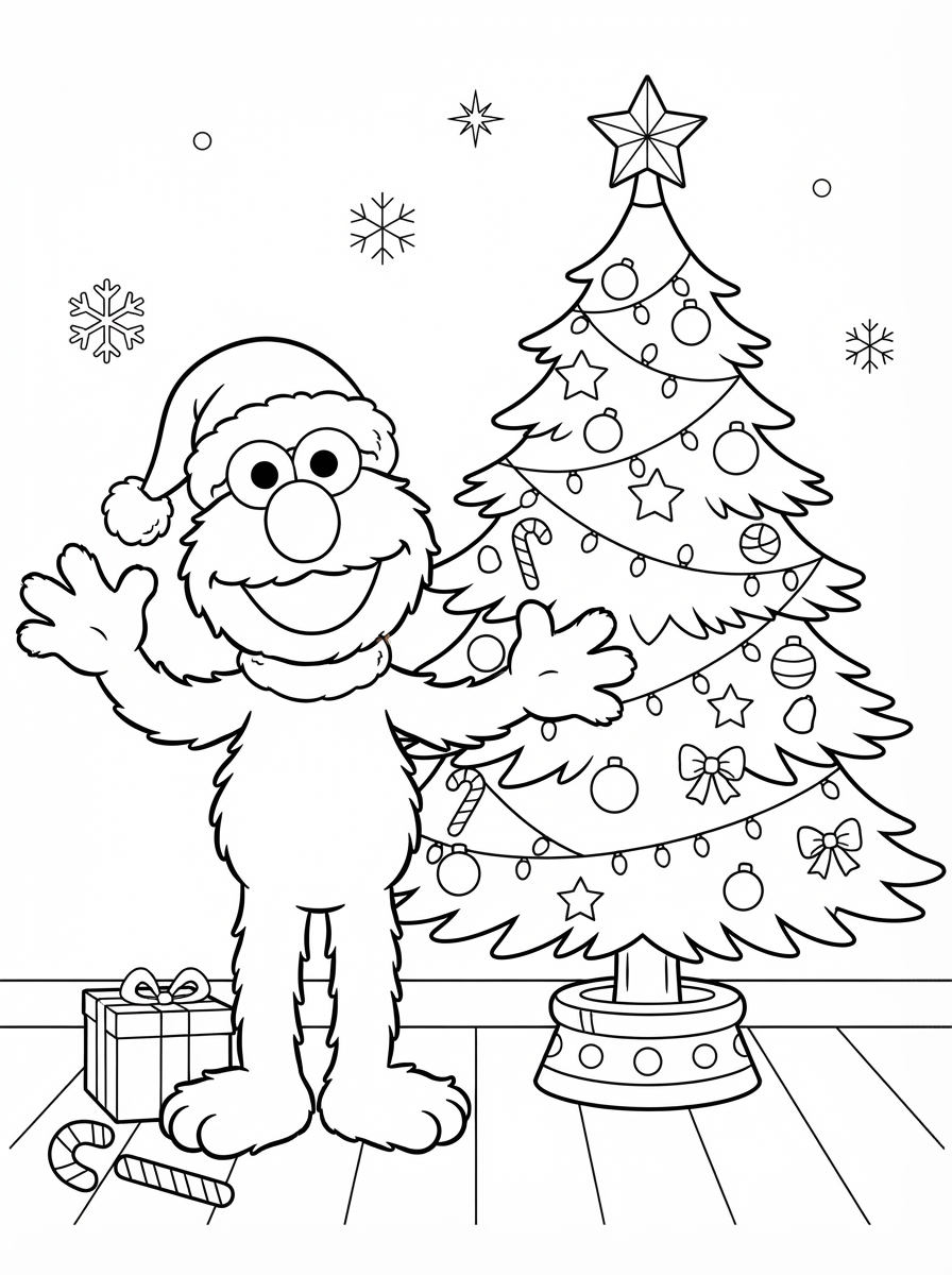 disegno di Elmo da stampare e colorare