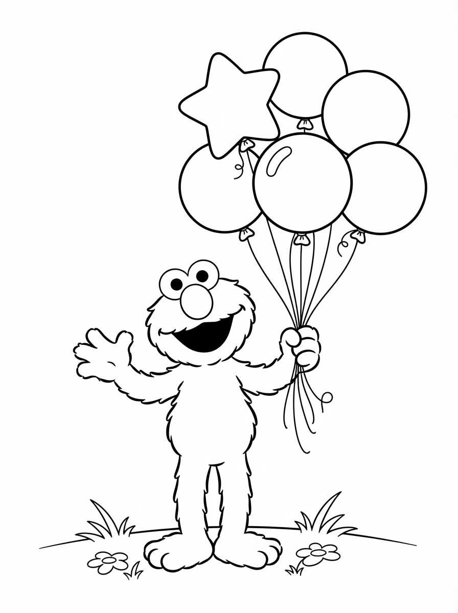 disegno Elmo da colorare per bambini