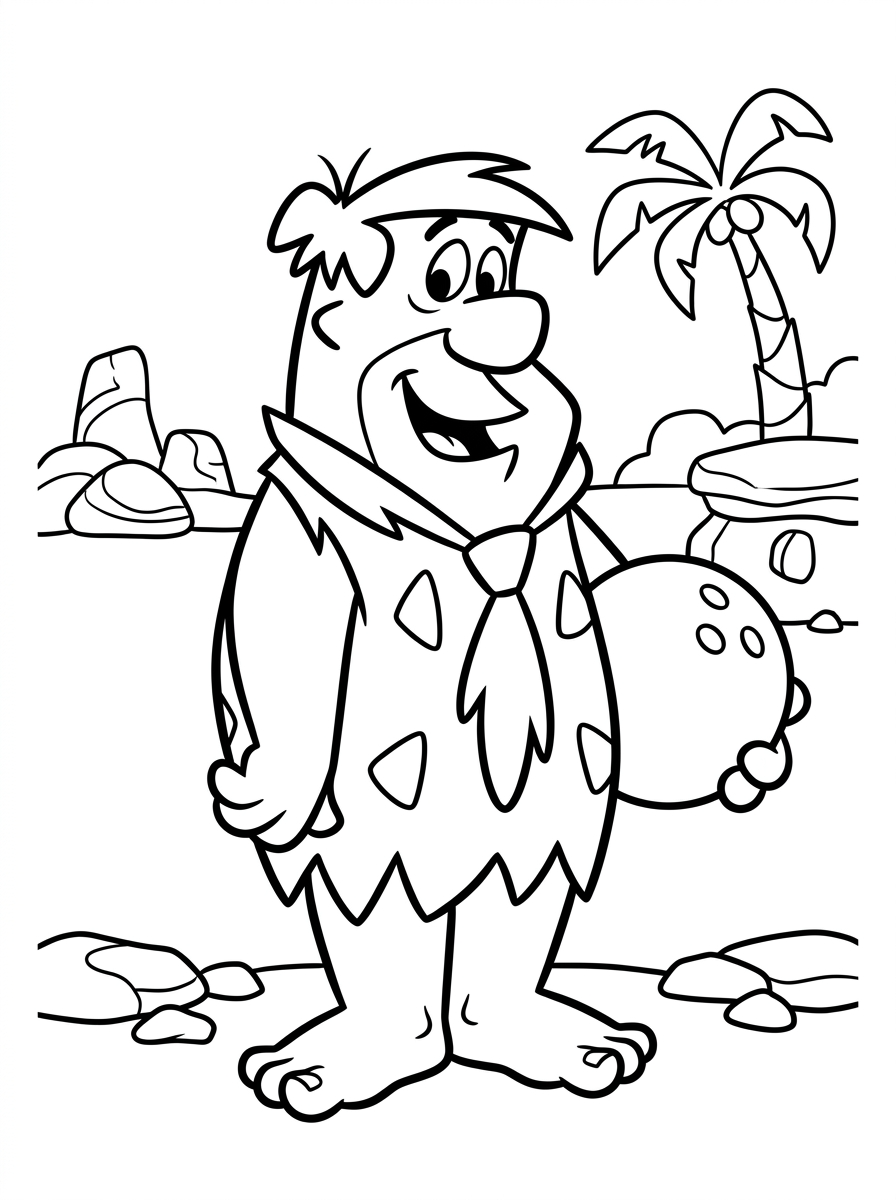 disegno di I Flintstones da stampare e colorare