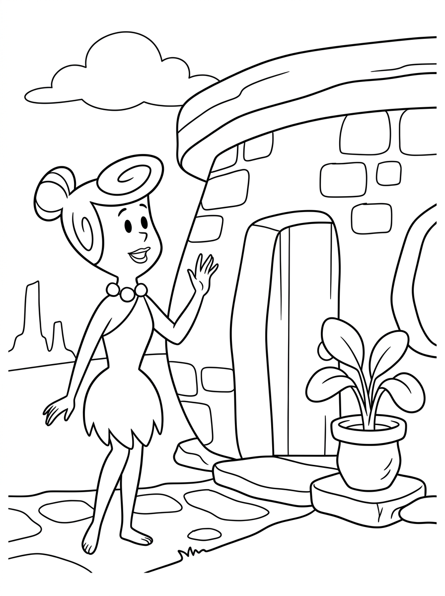 disegni I Flintstones facili da colorare