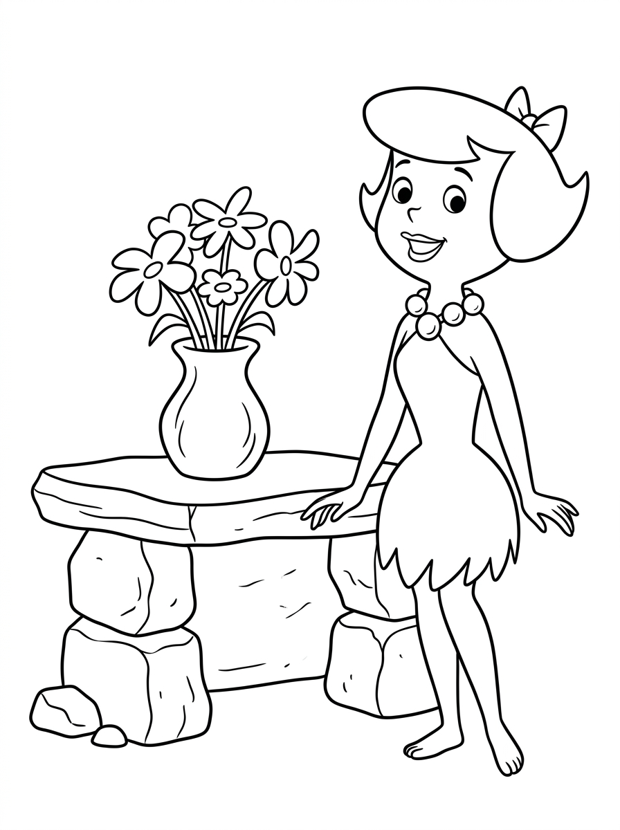 disegni da colorare gratis per bambini di I Flintstones