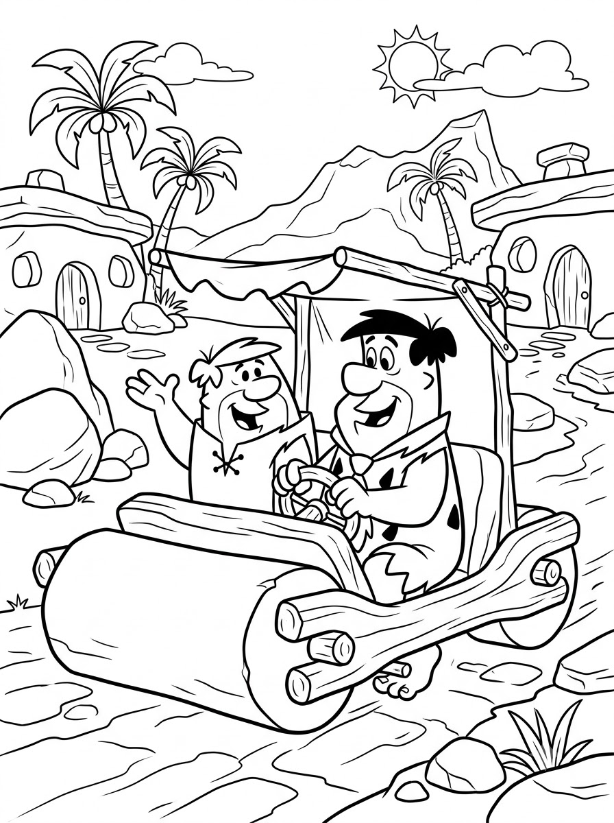 foto di I Flintstones da colorare