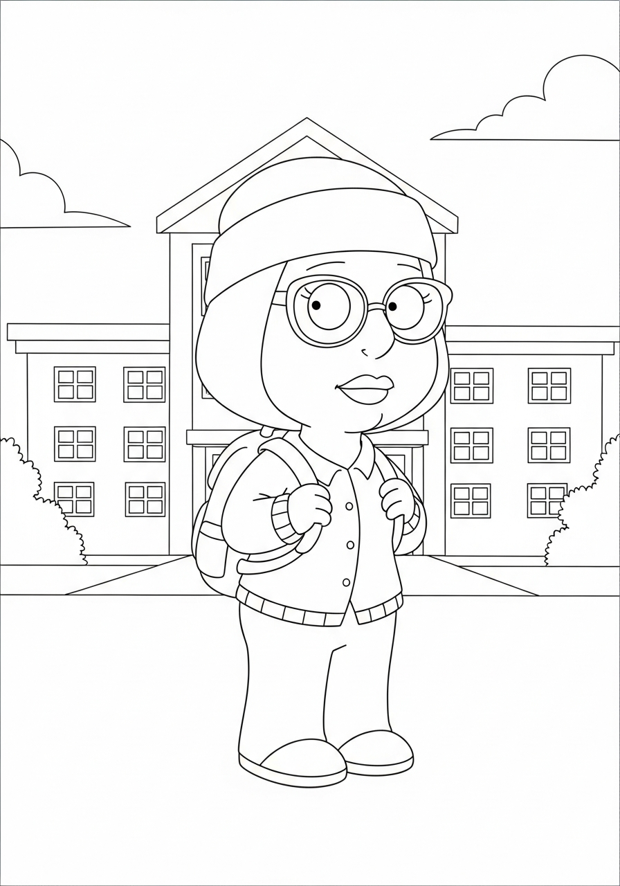 disegni da colorare I Griffin per bambini