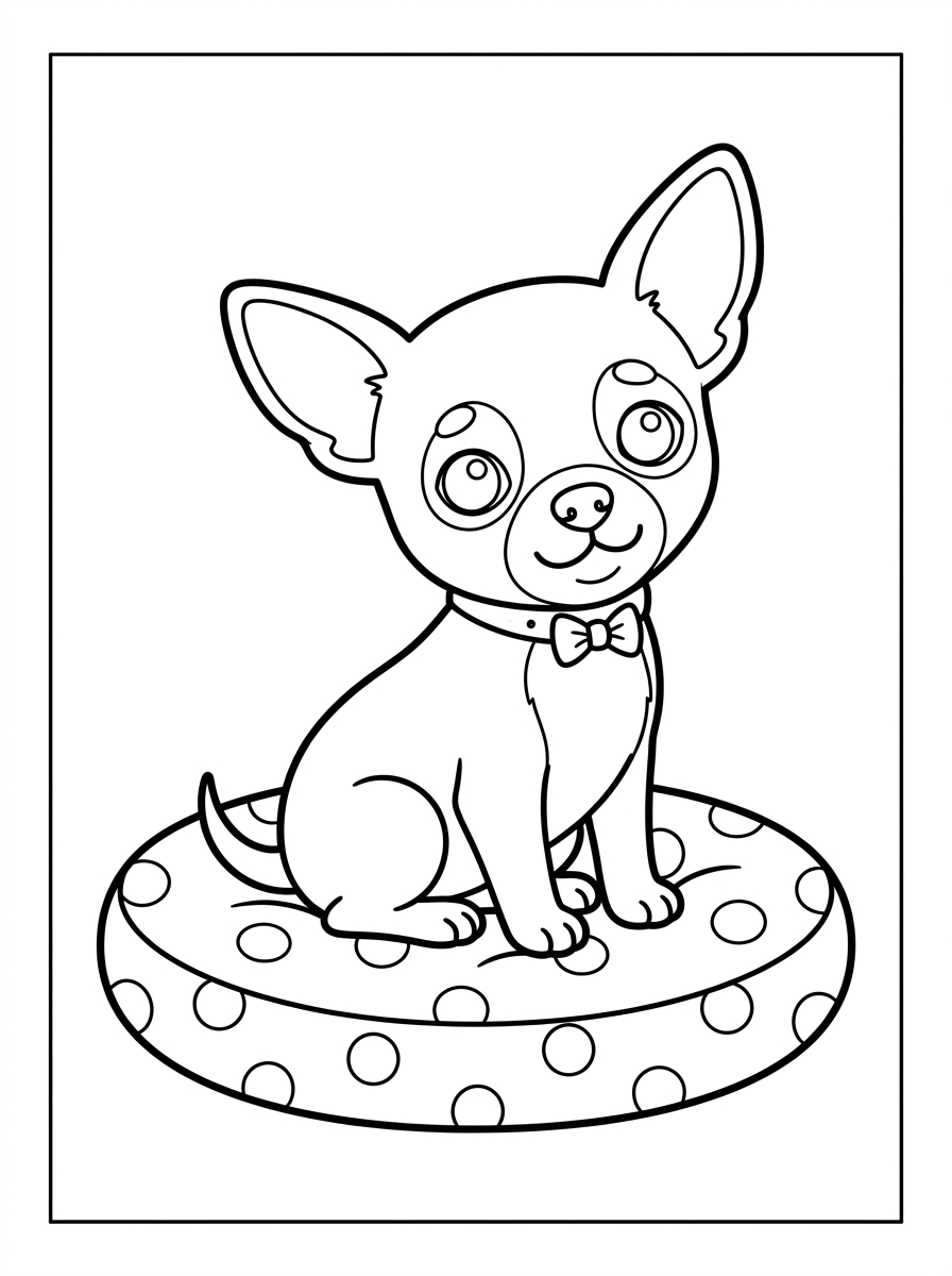 Chihuahua 12 immagini da colorare I chihuahua gratis