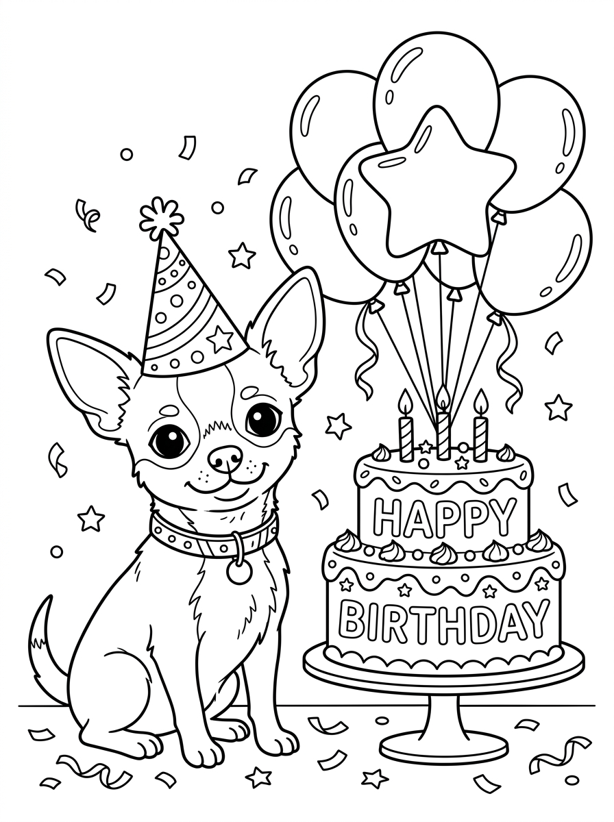 Chihuahua 4 disegno I chihuahua da colorare per bambini