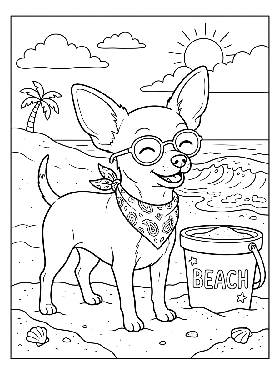 Chihuahua 20 da colorare I chihuahua disegno facile bambini