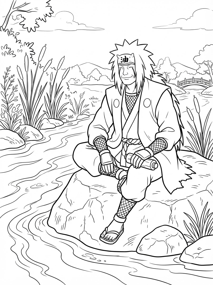 Jiraiya 8 disegni Jiraiya da colorare