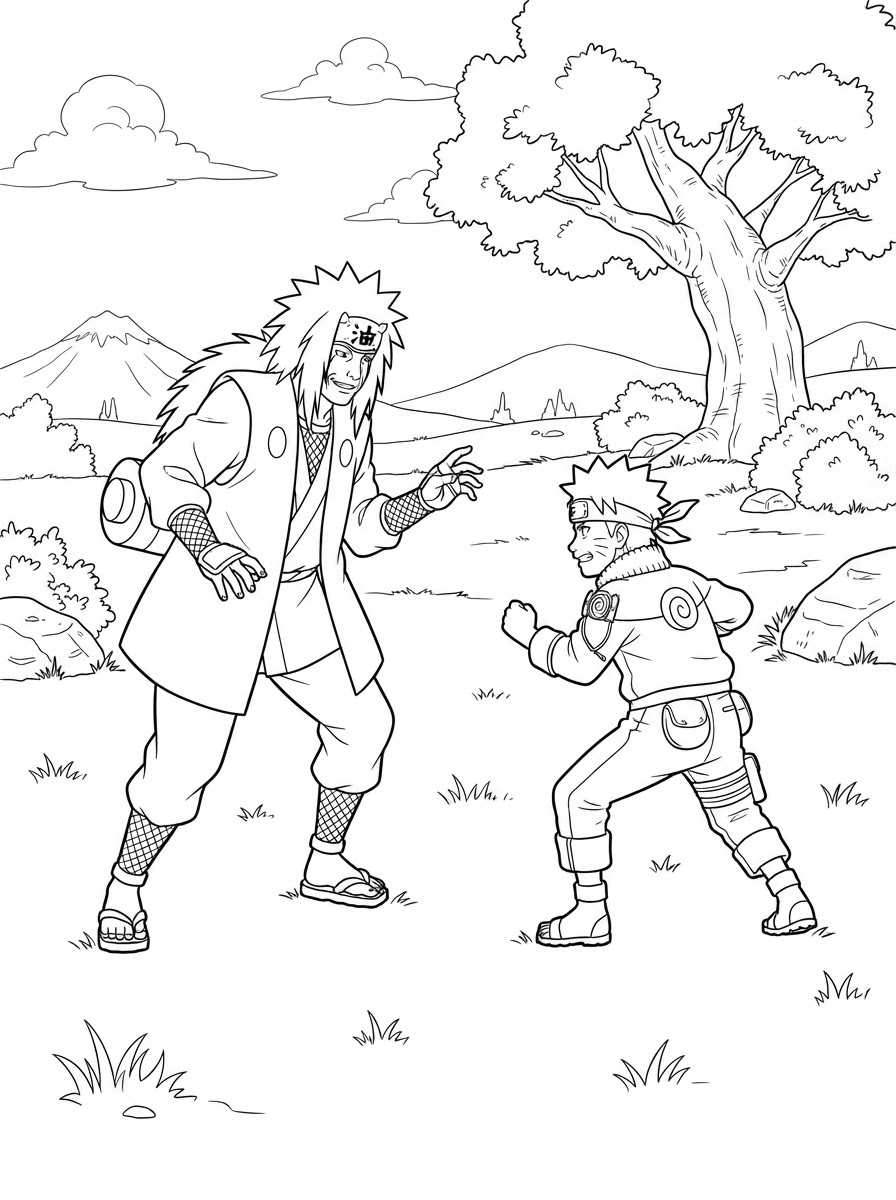 foto di Jiraiya da colorare 1