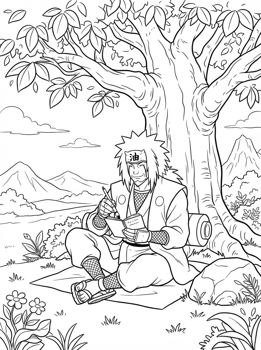 Jiraiya da colorare