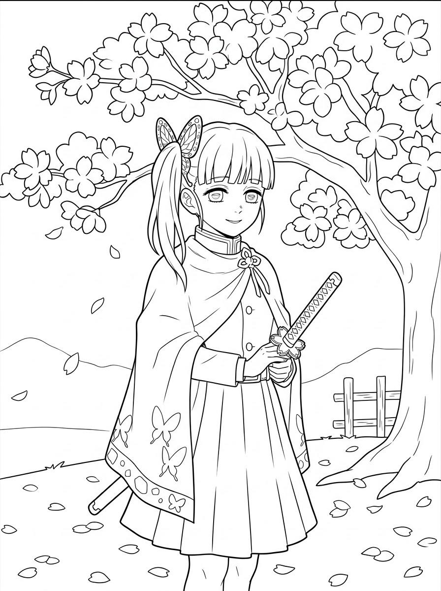 Kanao Tsuyuri da colorare per bambini