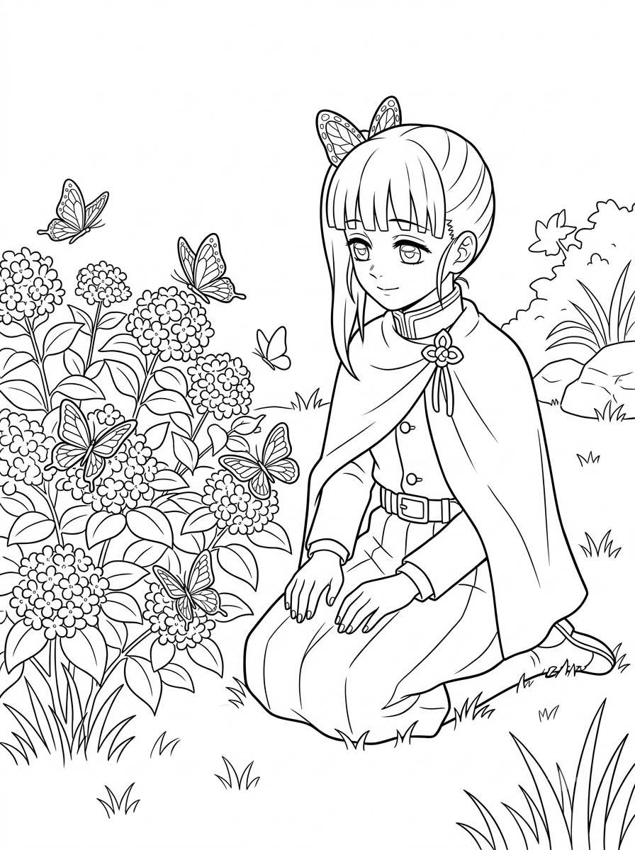 immagini da stampare e colorare di Kanao Tsuyuri 1