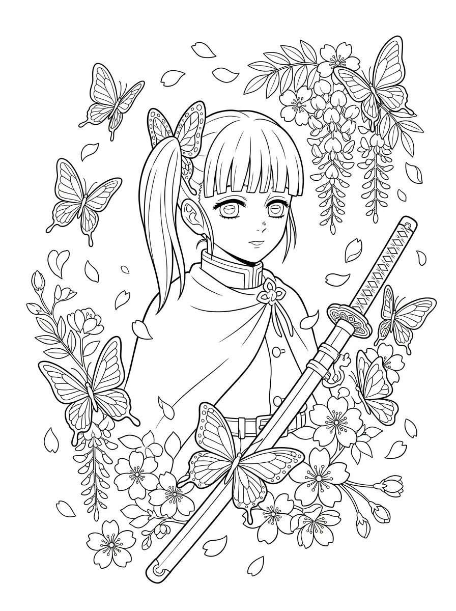 disegni Kanao Tsuyuri da colorare gratis