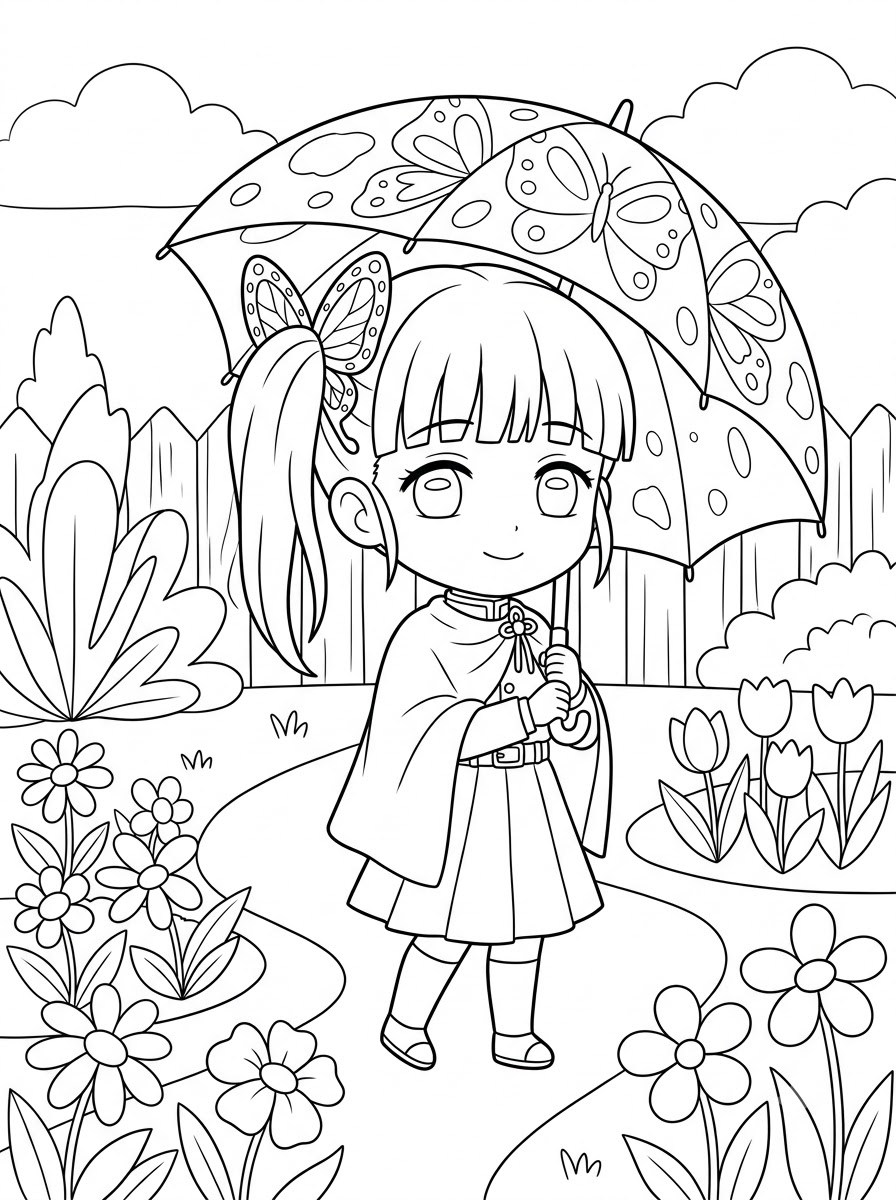 disegni da colorare Kanao Tsuyuri pdf