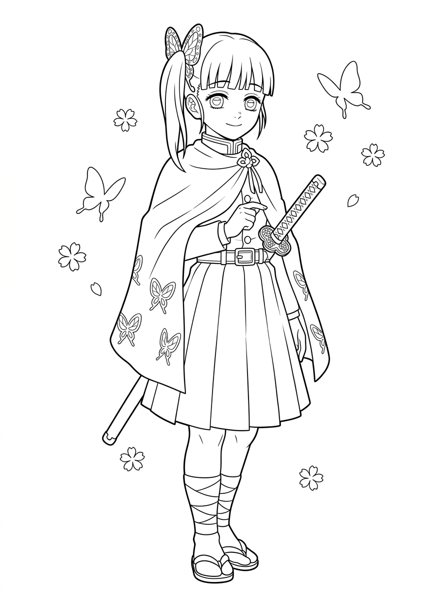 disegno Kanao Tsuyuri da colorare per bambini