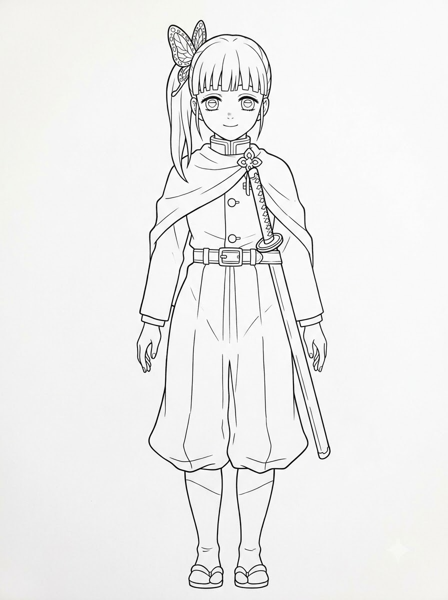 Kanao Tsuyuri da stampare e colorare per bambini
