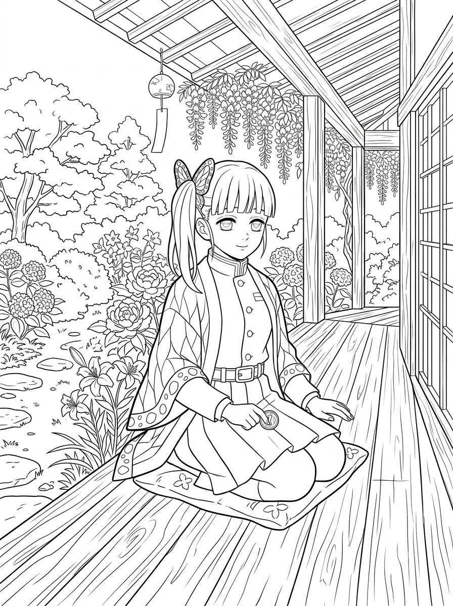 disegni da colorare Kanao Tsuyuri pdf 1