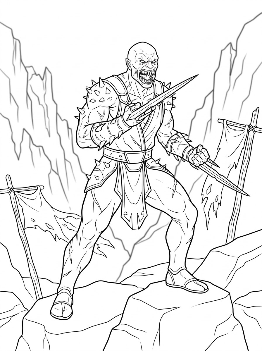 Mortal Kombat 26 disegno Mortal Kombat da colorare e stampare