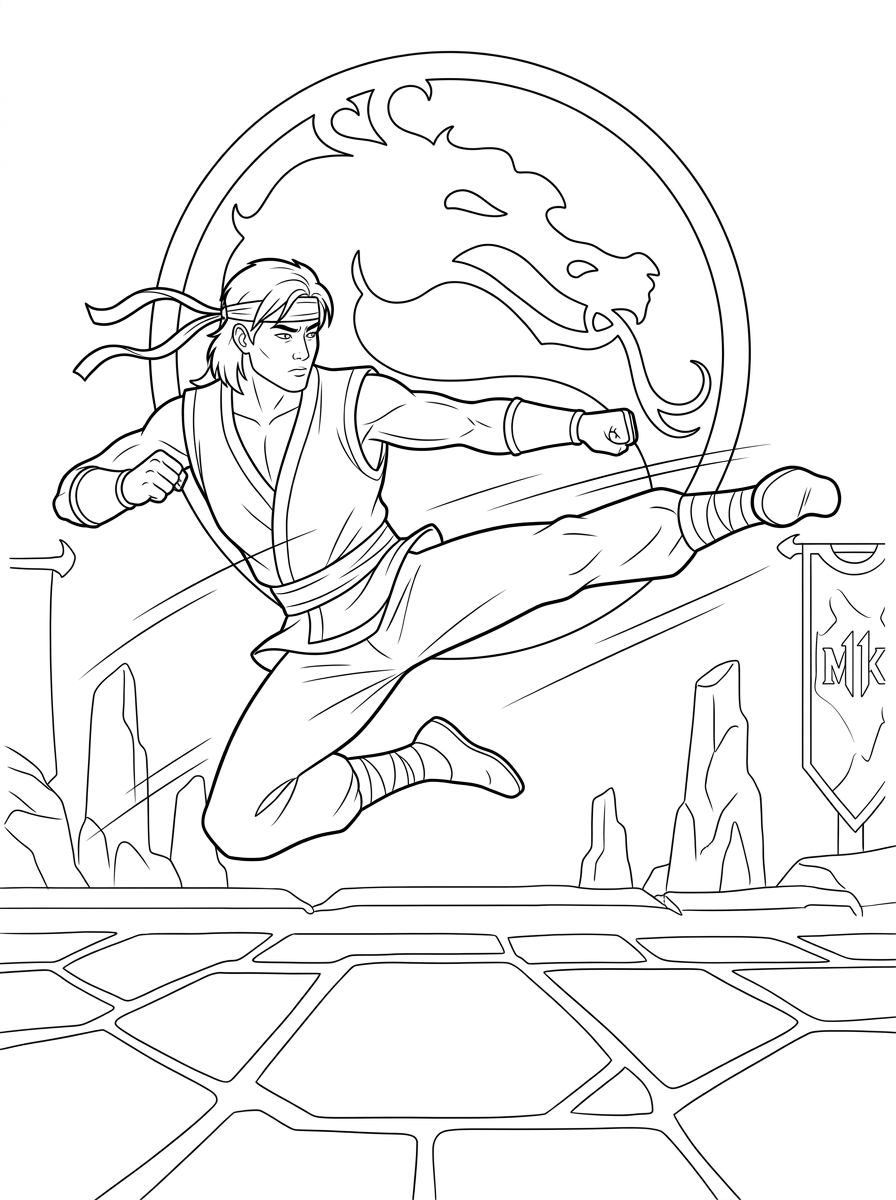 Mortal Kombat 13 disegni Mortal Kombat da colorare