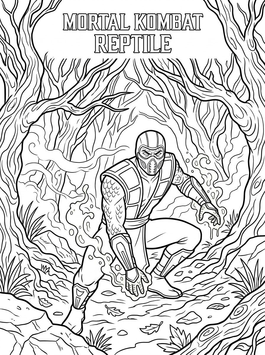 Mortal Kombat 7 disegni di Mortal Kombat da colorare da stampare