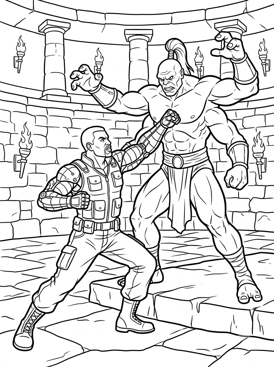 Mortal Kombat 21 immagine Mortal Kombat da colorare