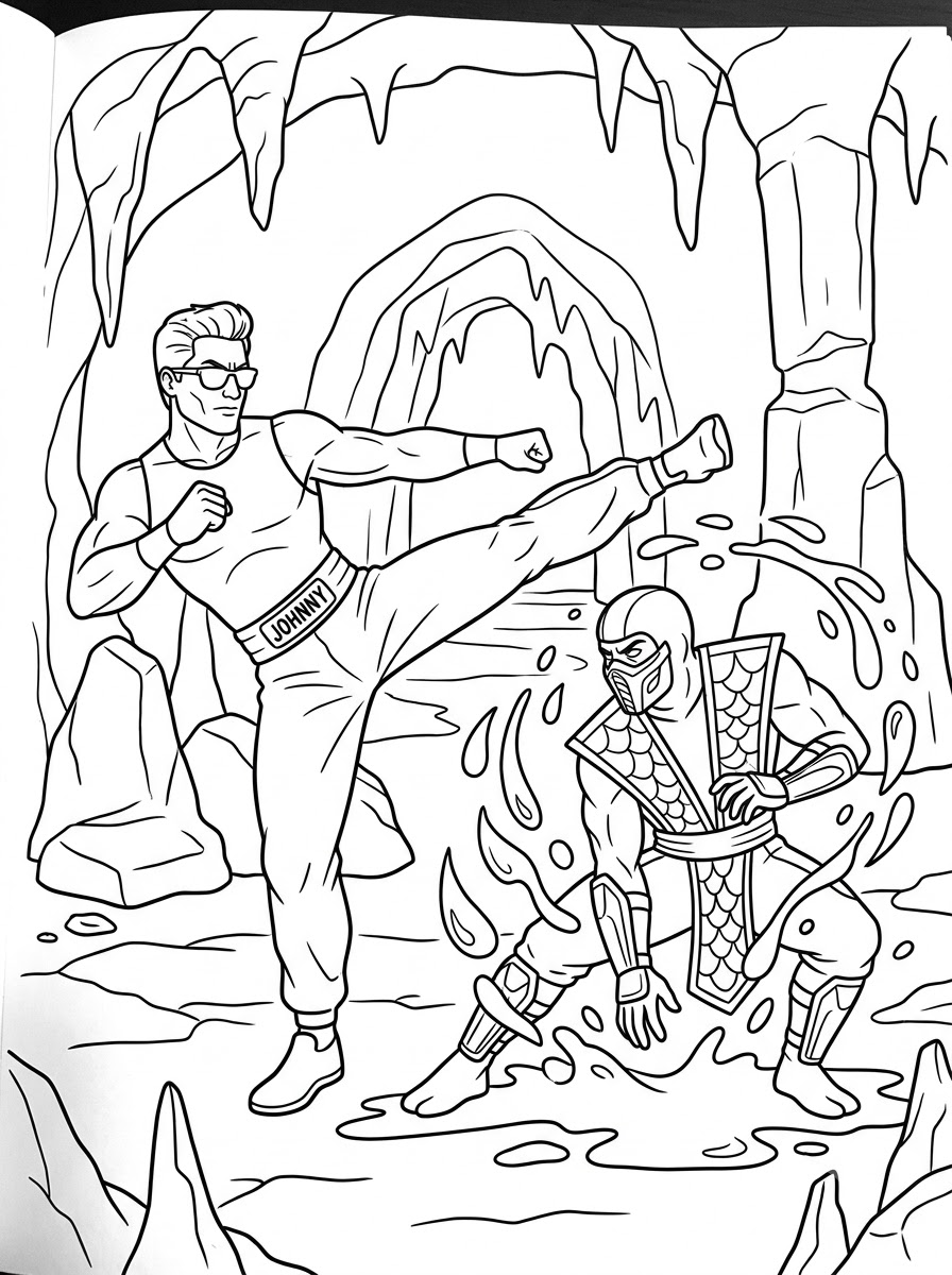 Mortal Kombat 19 disegni di Mortal Kombat da colorare e stampare gratis