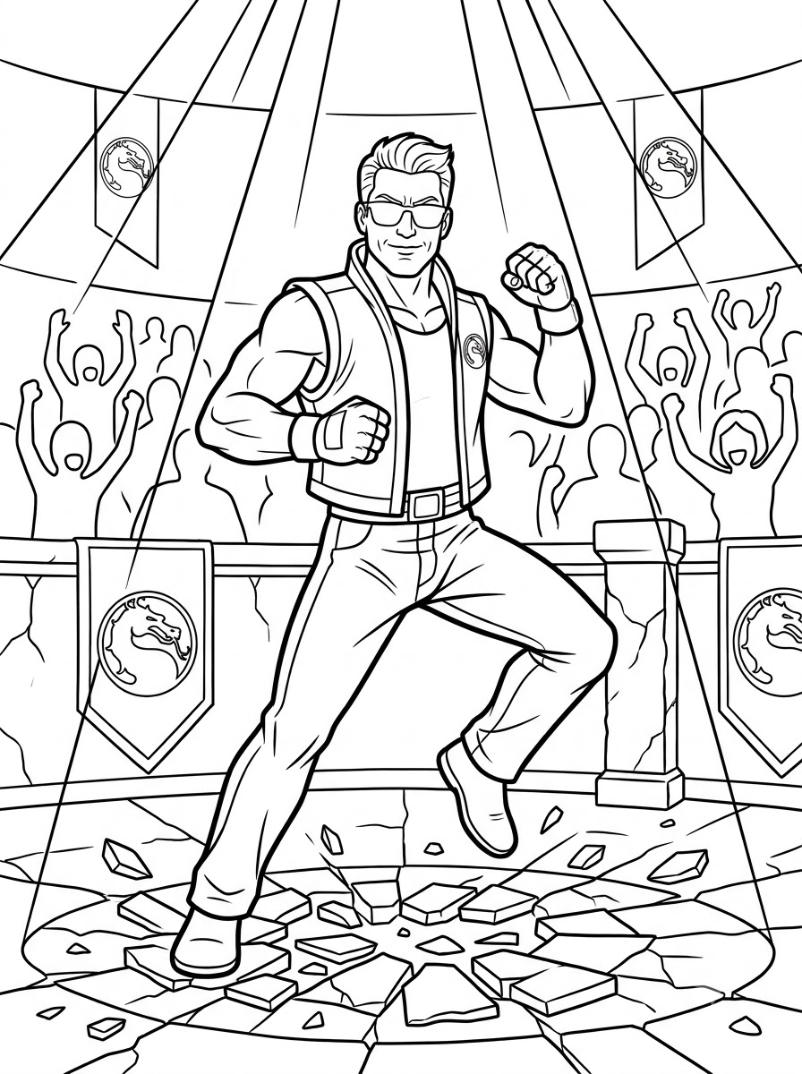 Mortal Kombat 18 disegni Mortal Kombat da colorare 2