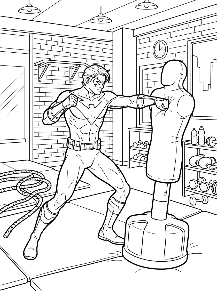 disegno Nightwing da colorare