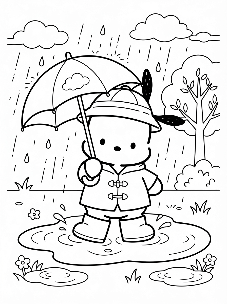 disegni di Pochacco da colorare e stampare