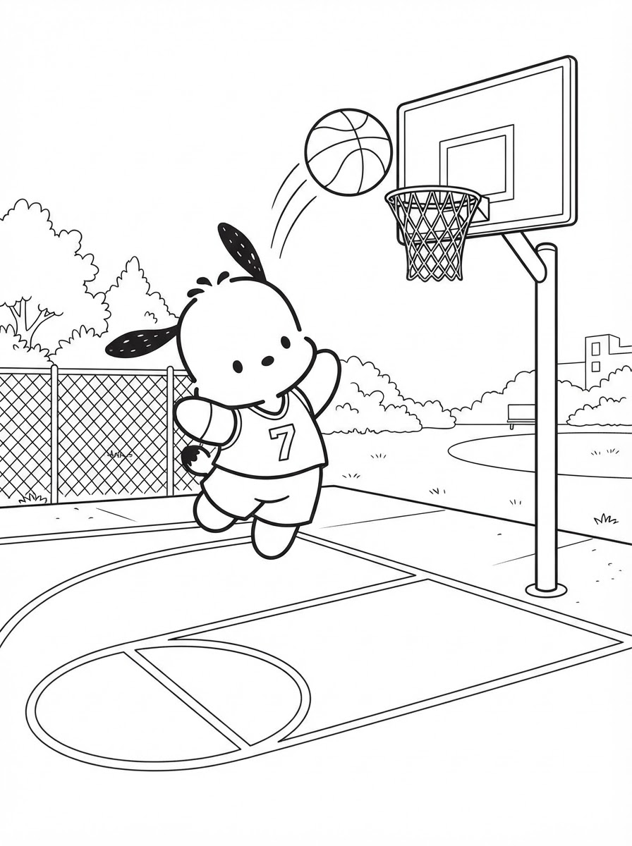 foto Pochacco da colorare