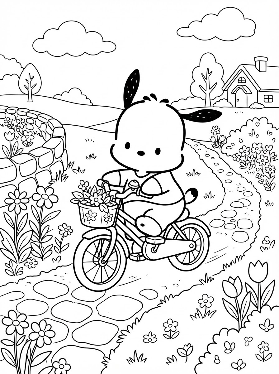 disegno Pochacco da colorare per bambini