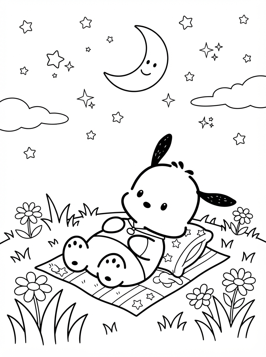 pdf stampare Pochacco da colorare