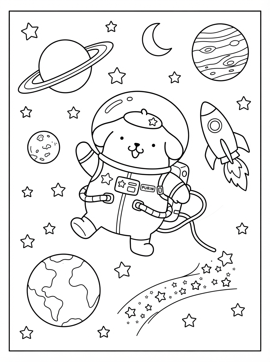 disegni Pompompurin da colorare e stampare 1