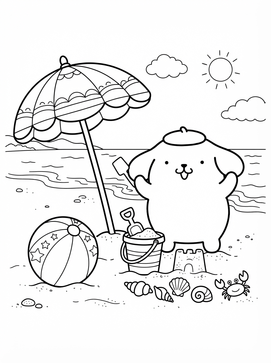 Pompompurin da colorare per bambini