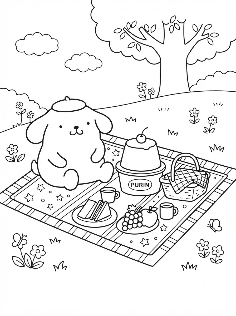 disegni di Pompompurin da colorare per bambini