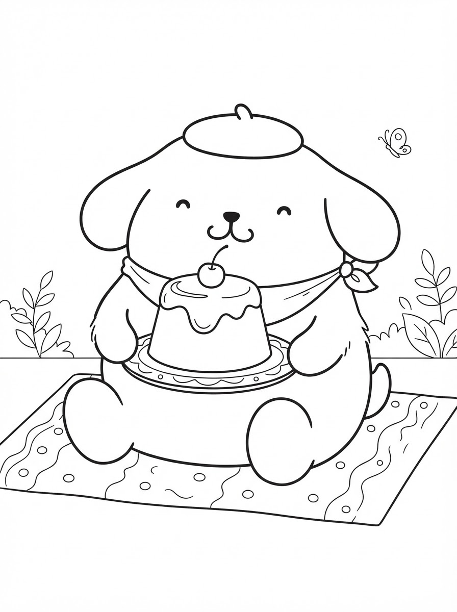 disegni Pompompurin da colorare pdf