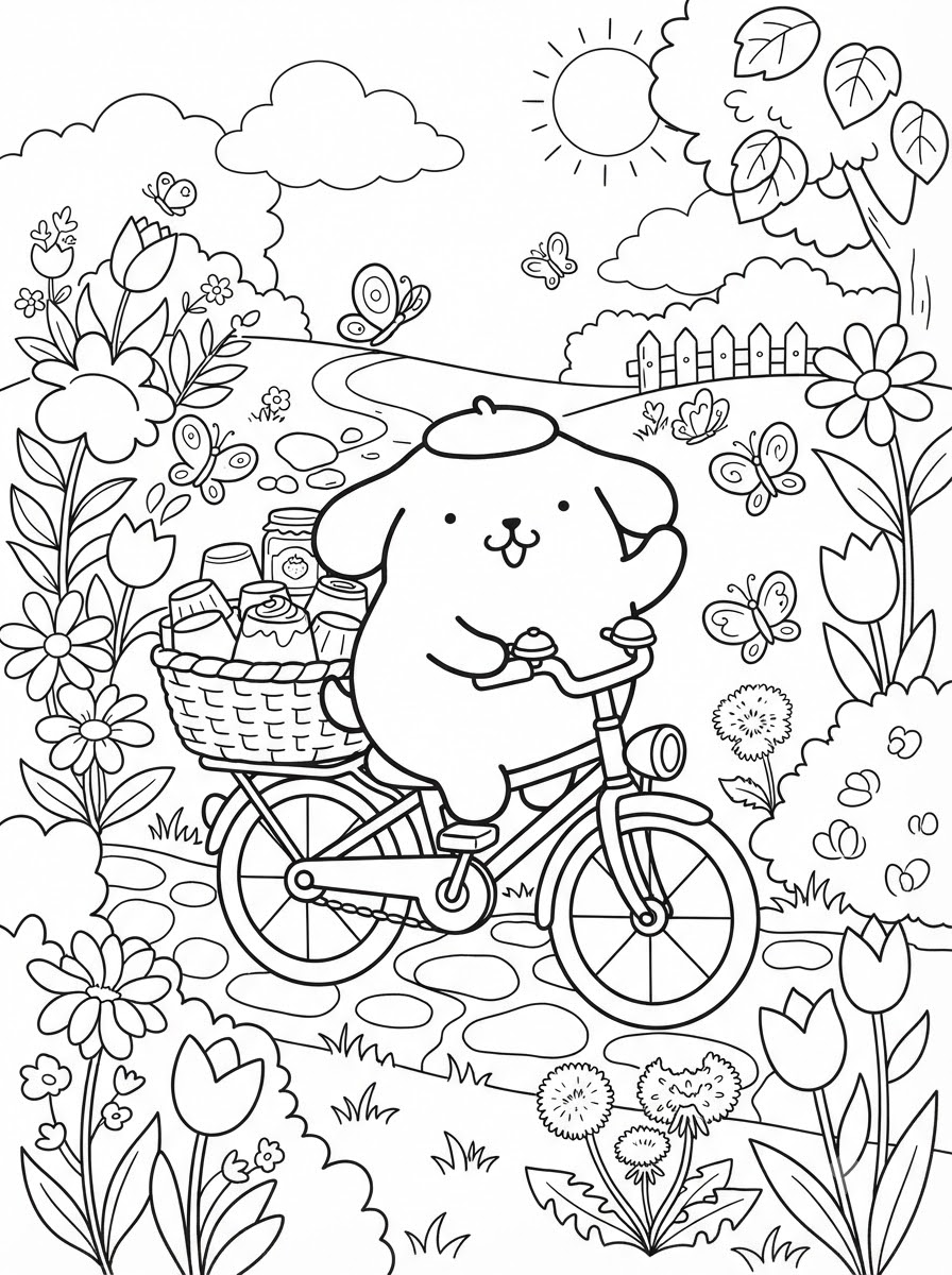immagine Pompompurin da colorare