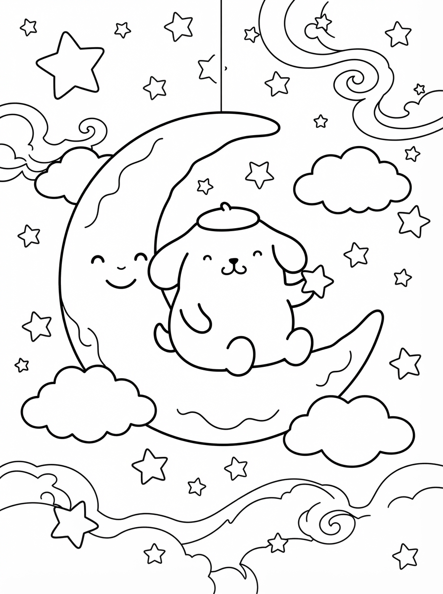 Pompompurin disegni da colorare per bambini maschi