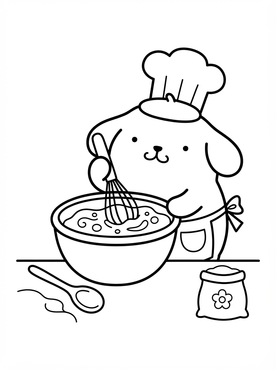 foto di Pompompurin da colorare