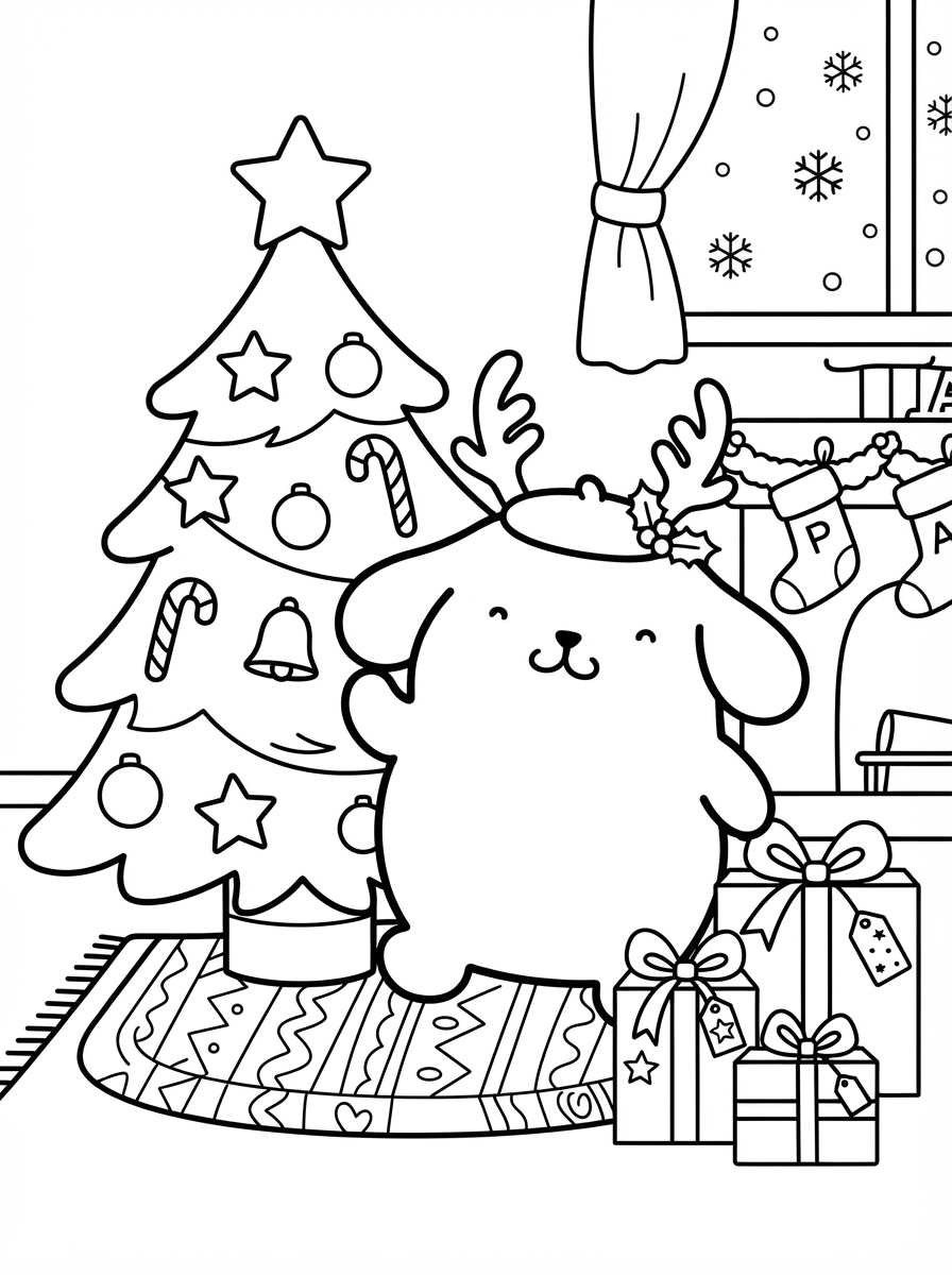 disegni facili di Pompompurin da colorare