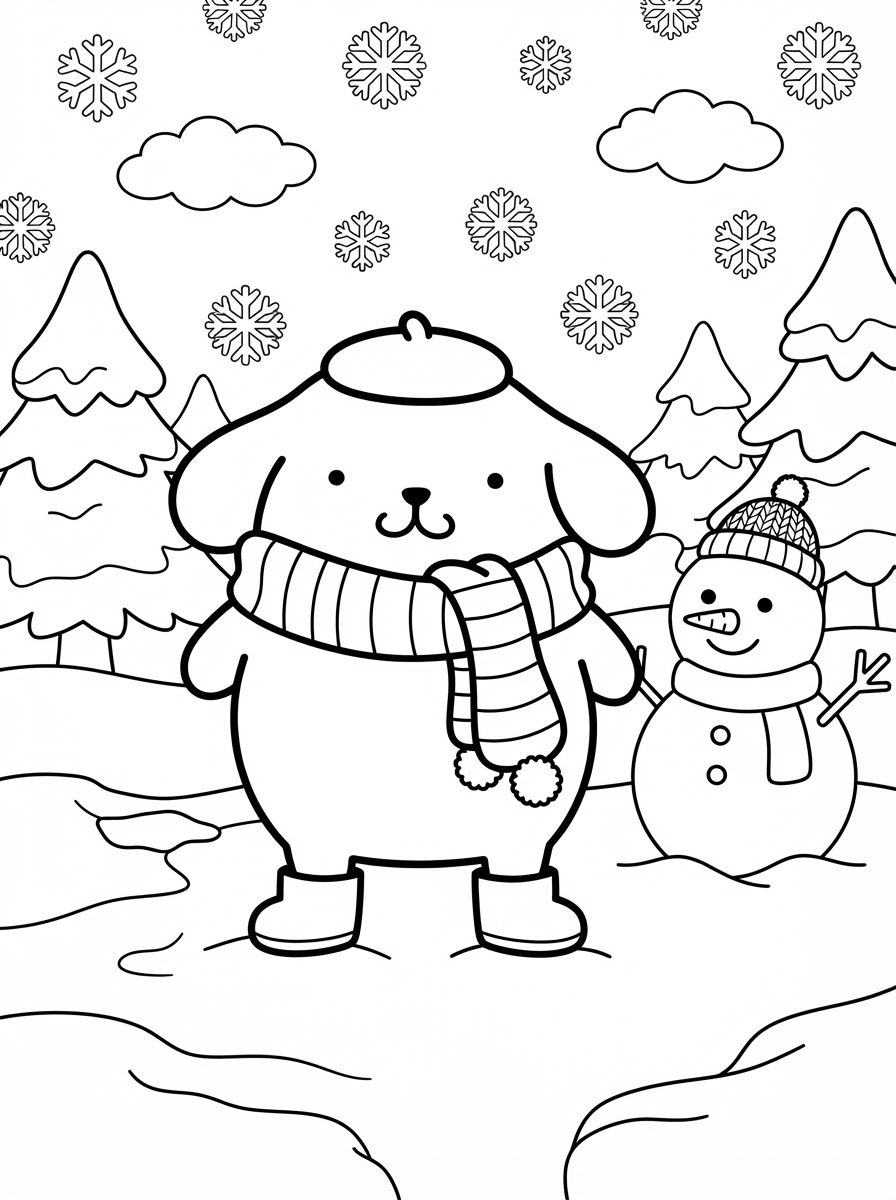 Pompompurin disegno da colorare