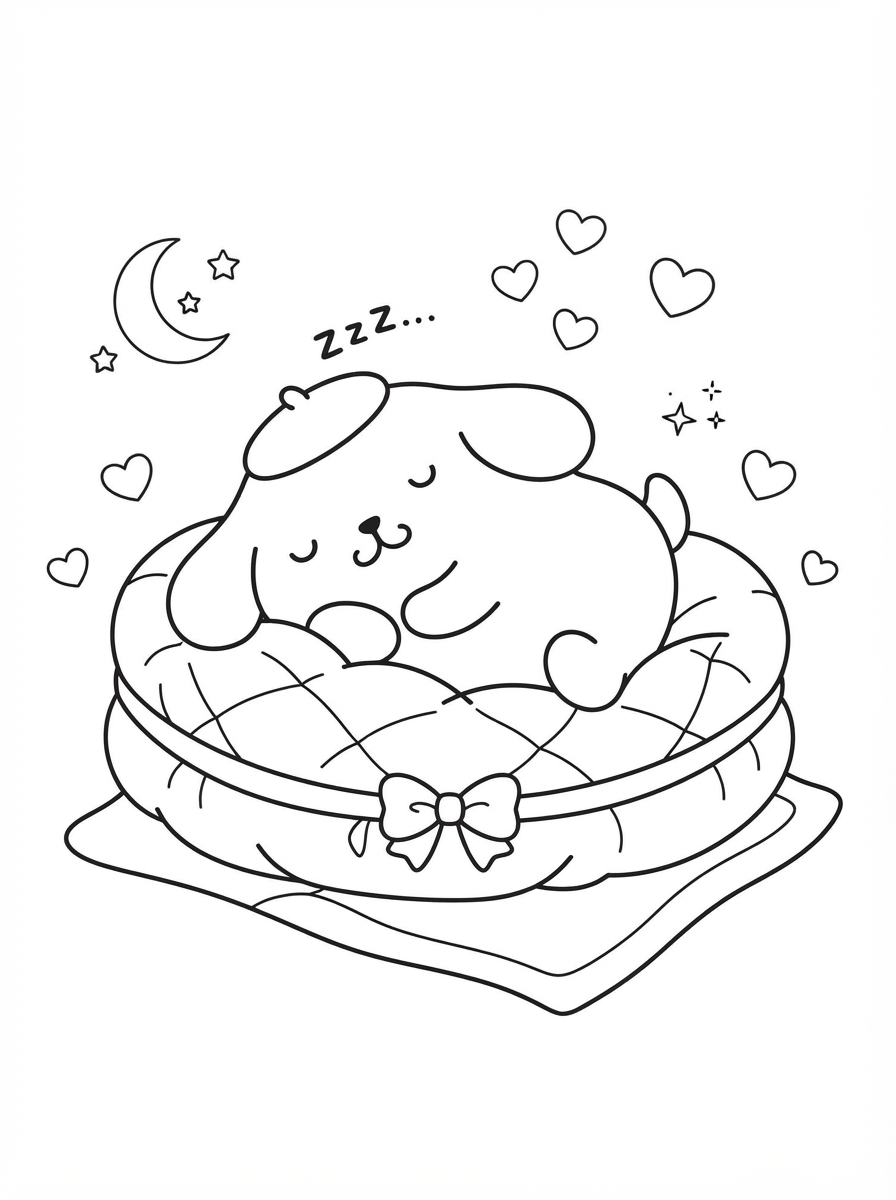 immagine Pompompurin da colorare 1