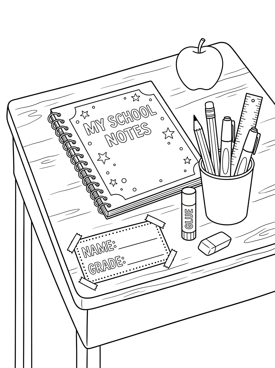Ritorno A Scuola da colorare pdf gratis