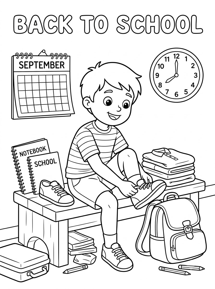 disegni Ritorno A Scuola da colorare per bambini 1