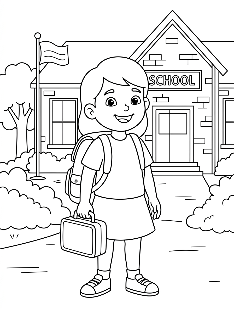 disegni di Ritorno A Scuola da colorare da stampare