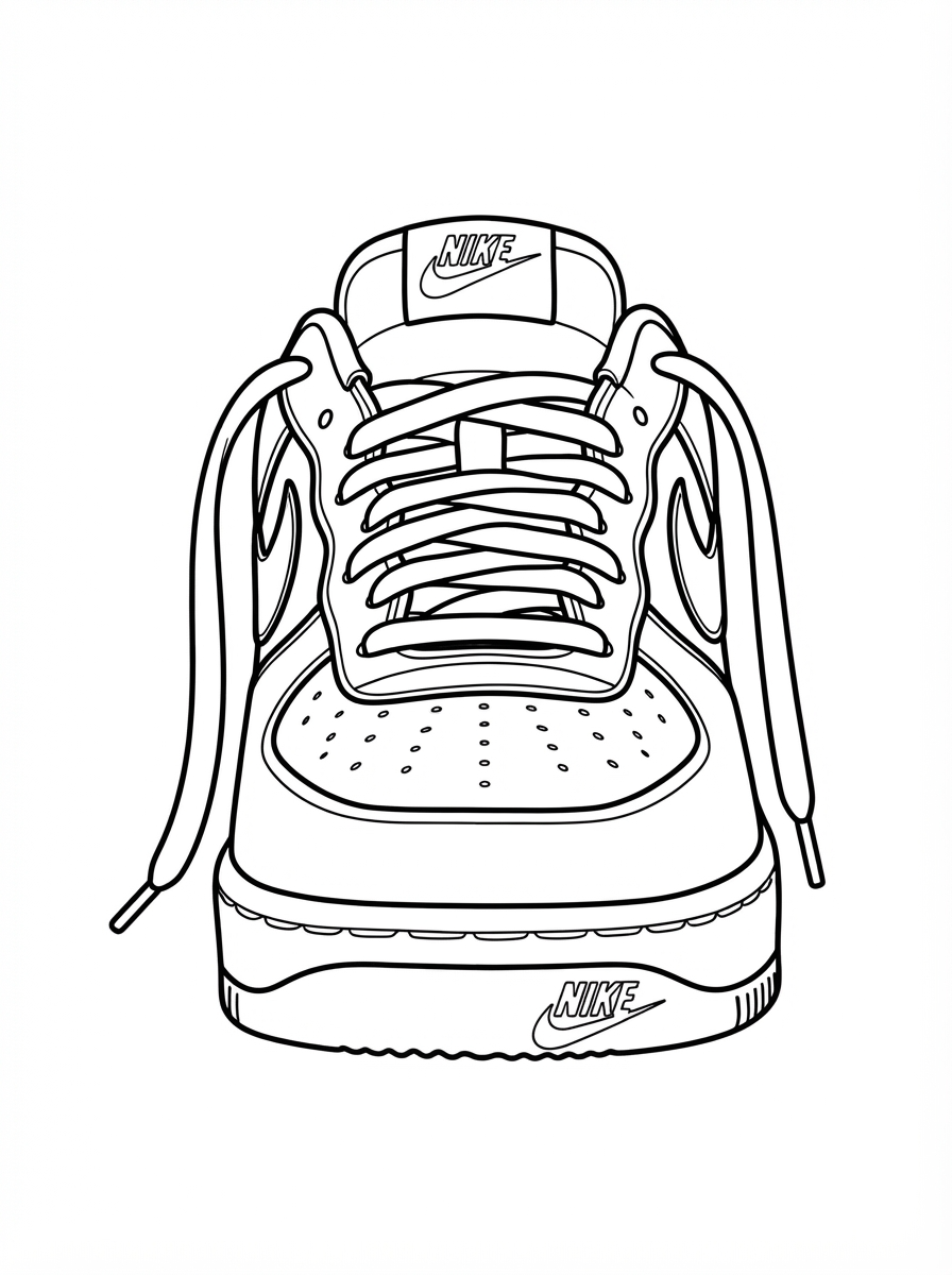 disegni Scarpa Nike da colorare online