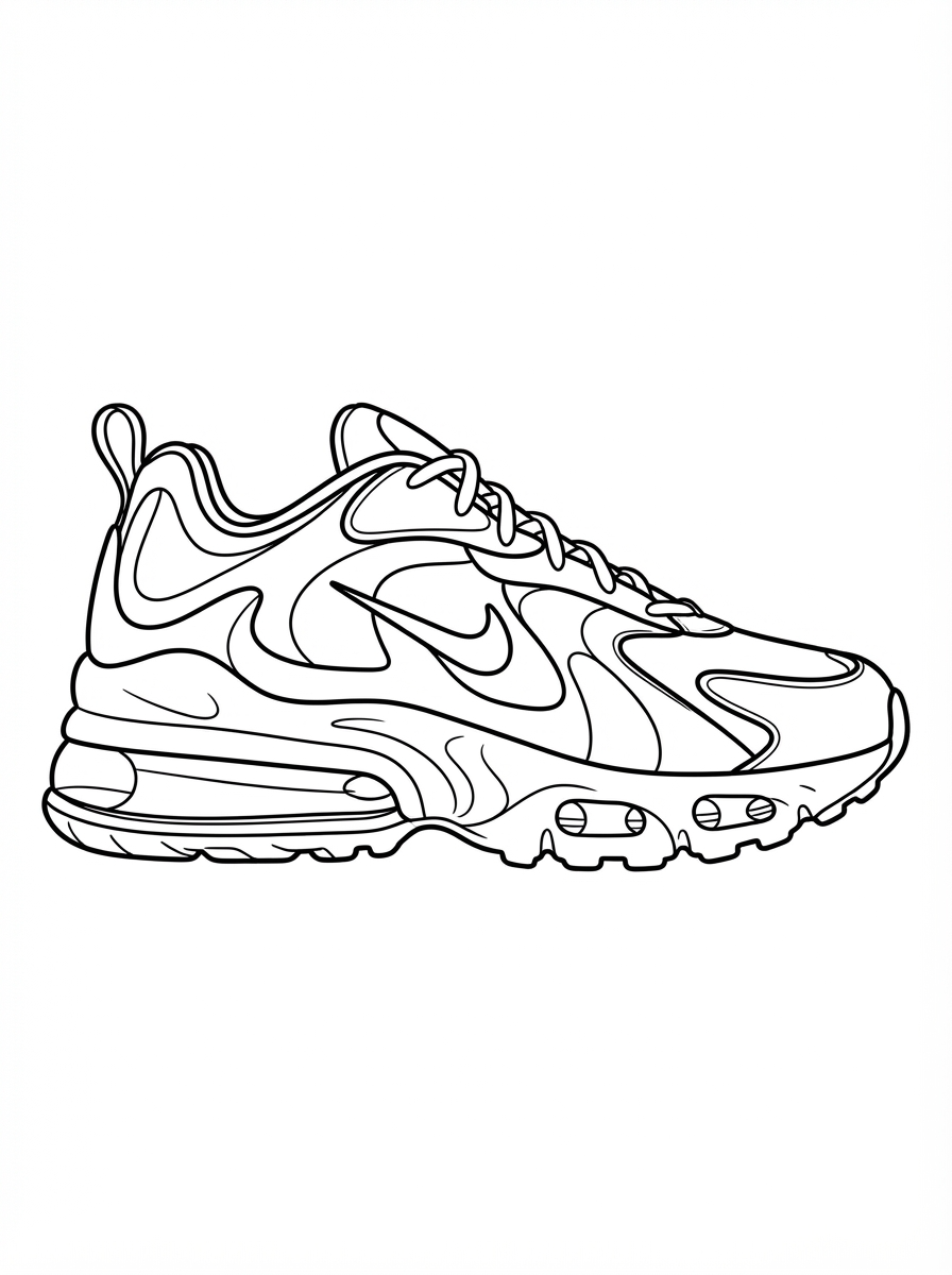 disegni Scarpa Nike da colorare e stampare