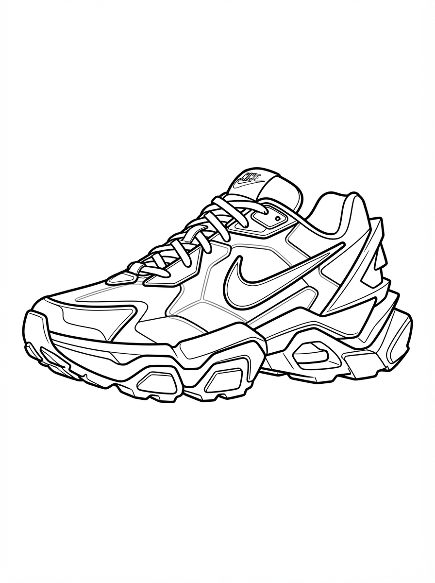 immagine da colorare Scarpa Nike