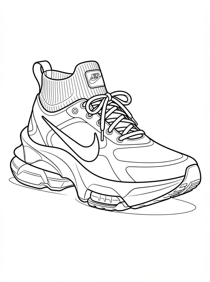 disegno Scarpa Nike da colorare