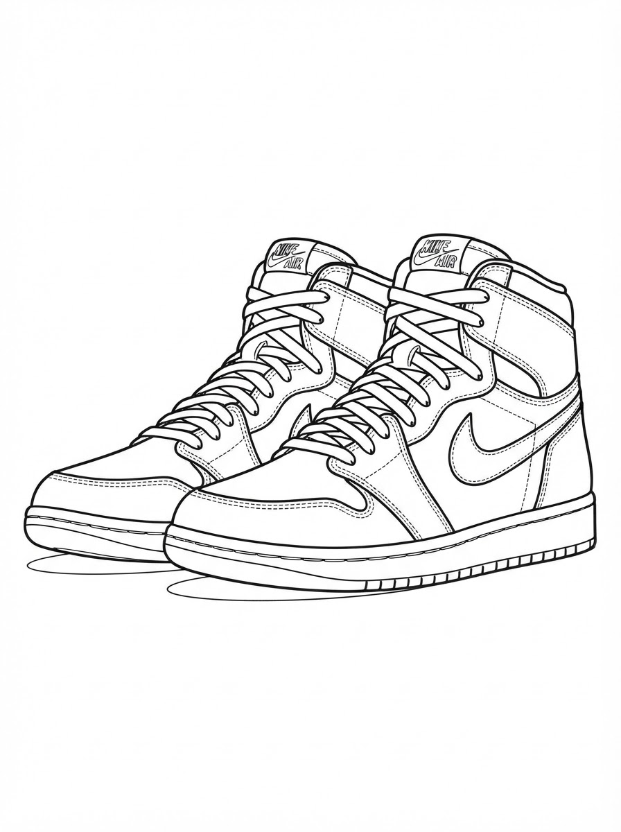 immagini da colorare Scarpa Nike gratis