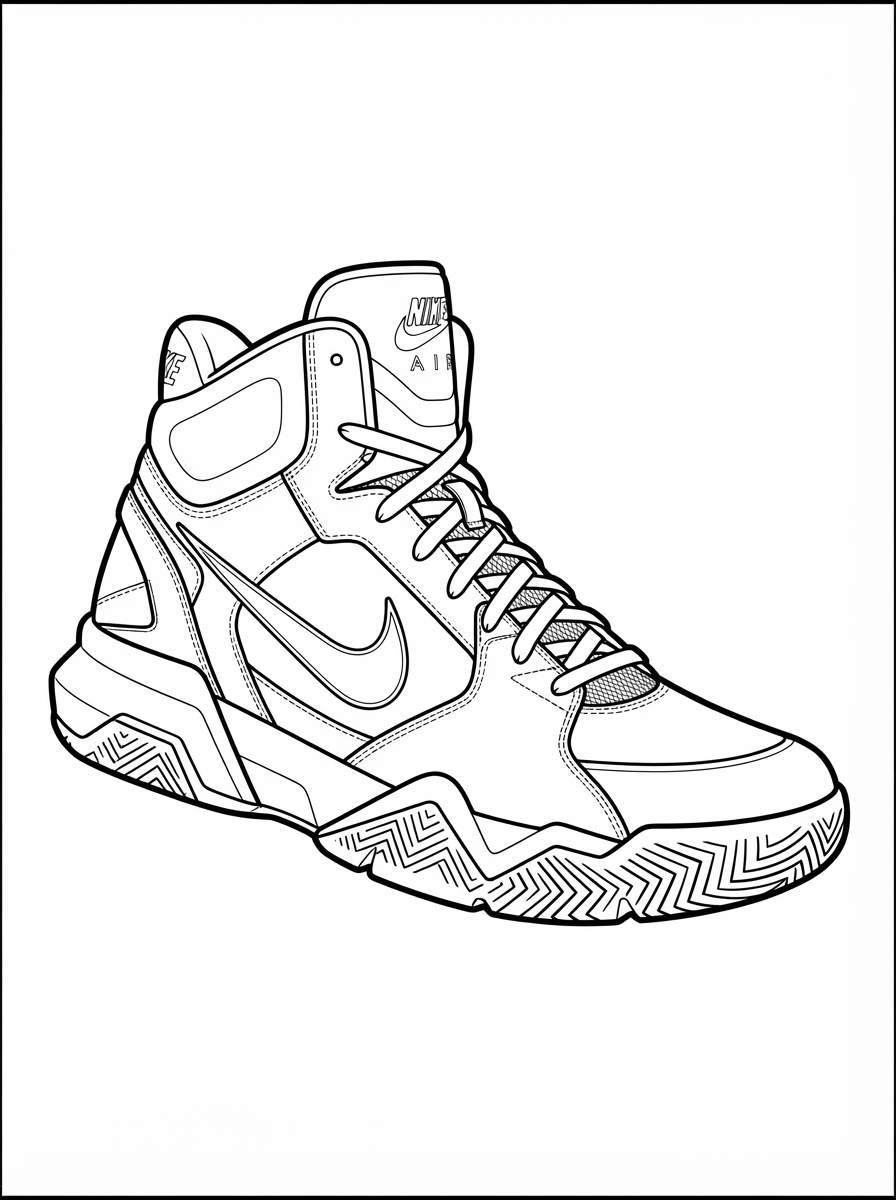 disegni da colorare Scarpa Nike